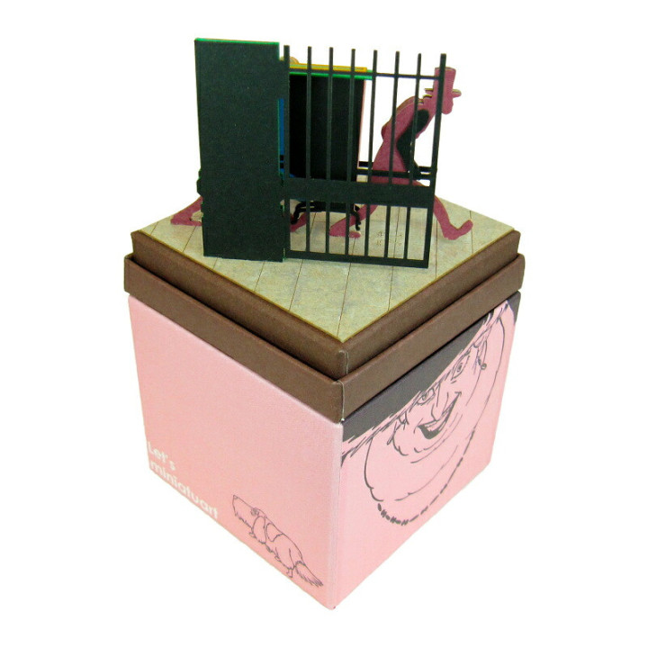 Le Château ambulant, diorama papier, maquette, loisir créatif, Studio Ghibli, SANKEI