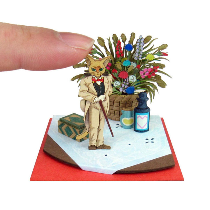 Si tu tends l'oreille, diorama papier, maquette, loisir créatif, Studio Ghibli, SANKEI