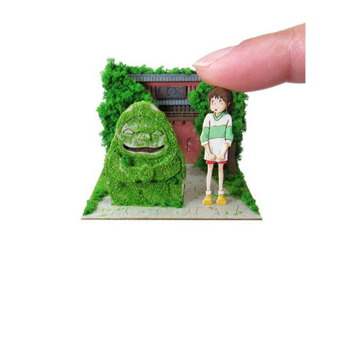 Le Voyage de Chihiro, diorama papier, maquette, loisir créatif, Studio Ghibli, SANKEI