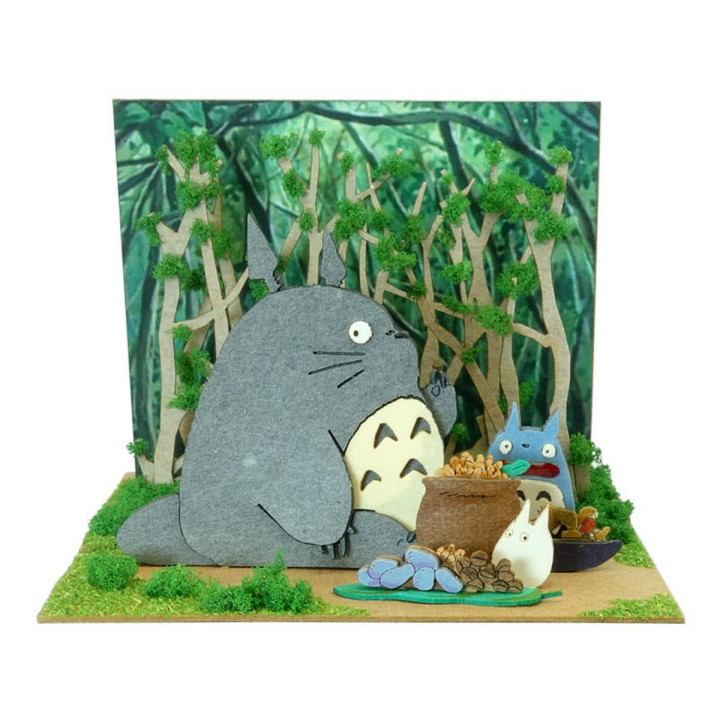 Mon Voisin Totoro, diorama papier, maquette, loisir créatif, Studio Ghibli, SANKEI