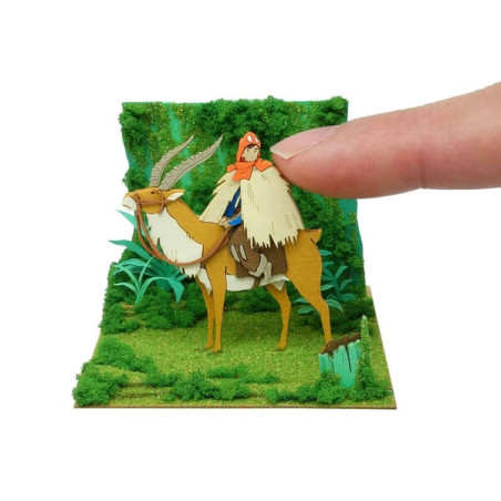 Princesse Mononoké, diorama papier, maquette, loisir créatif, Studio Ghibli, SANKEI