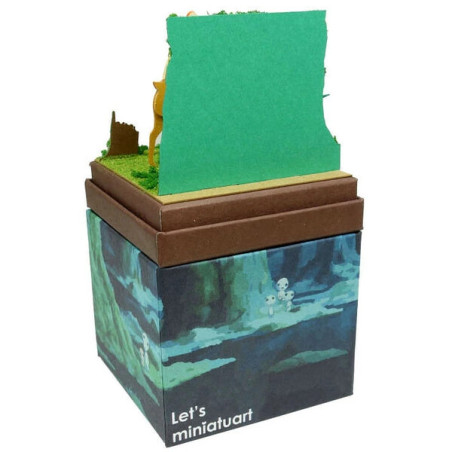 Princesse Mononoké, diorama papier, maquette, loisir créatif, Studio Ghibli, SANKEI