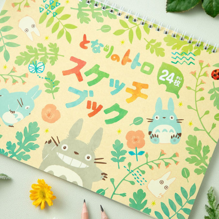 Carnet de croquis Feuilles colorées - Mon voisin Totoro
