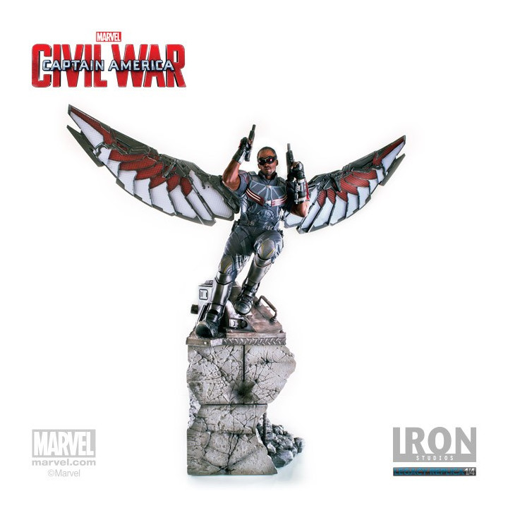THE FALCON 1/4 STATUE - CACW - IRON STUDIOS