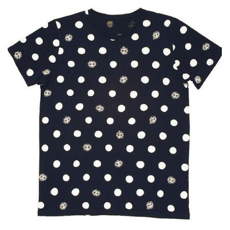 T-SHIRTS TOTORO KUROSUKE DOTS BLACK S(LADIES) - MY NEIGHBOR TOTORO