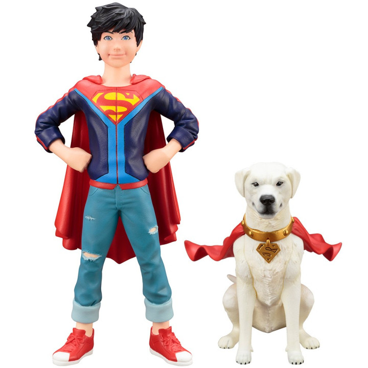 DC COMICS SUPER SONS JONATHAN KENT & KRYPTO 2 PACK ARTFX+ STATUE
