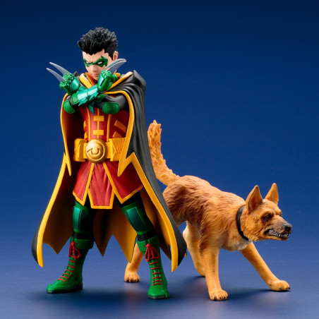ROBIN & BAT-HOUND ARTFX STATUE