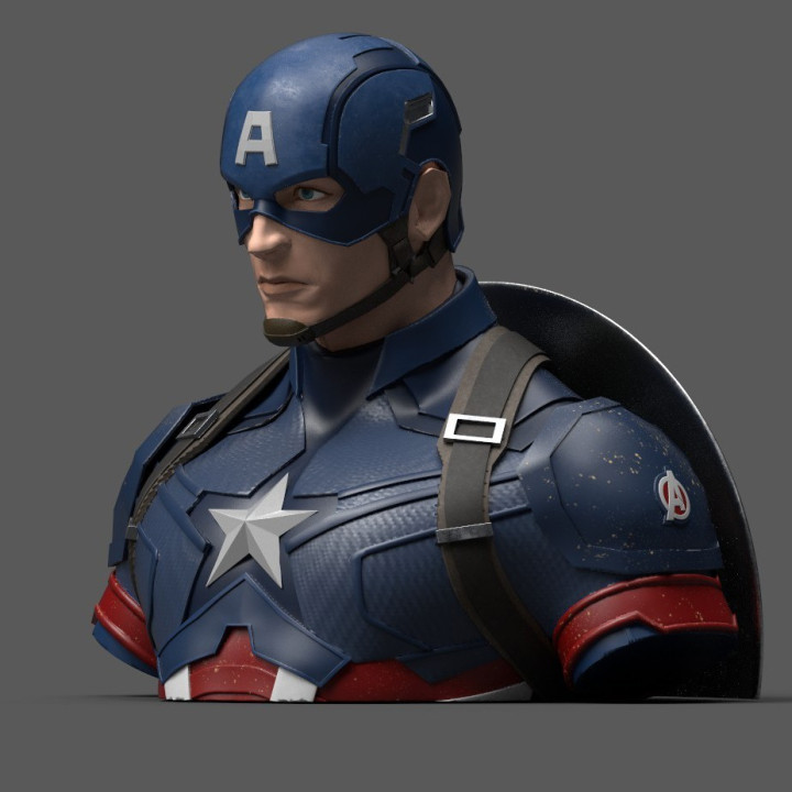 CAPTAIN AMERICA DELUXE BUST BANK - AVENGERS ENDGAME
