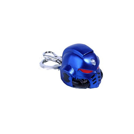 PORTE-CLÉS - KEYCHAIN W40K - SPACE MARINE PRIMARIS ULTRAMARINE HELMET
