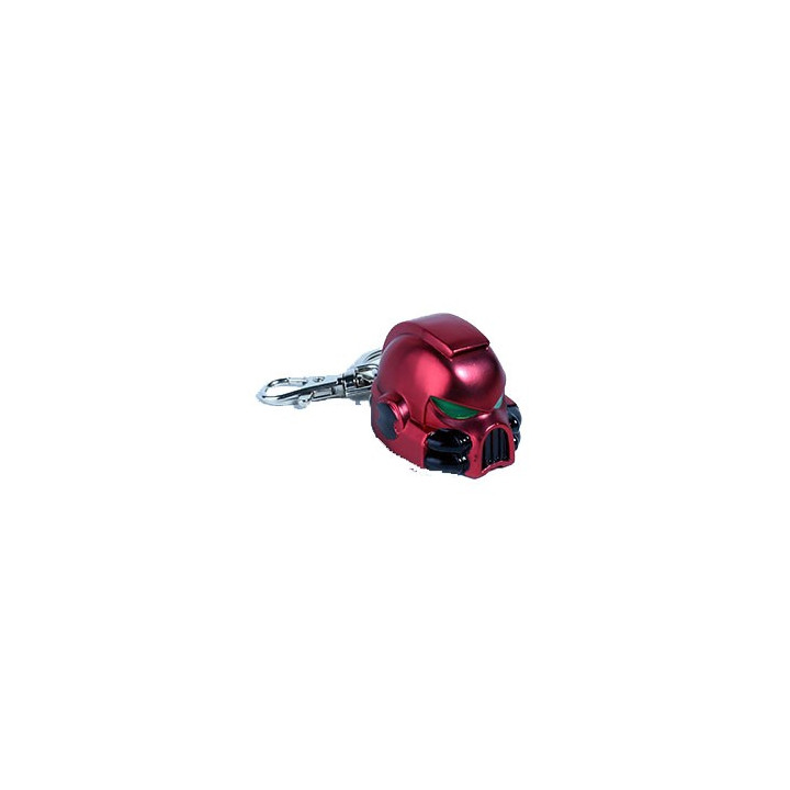 PORTE-CLES - KEYCHAIN W40K - SPACE MARINE MKVII HELMET BLOOD ANGELS