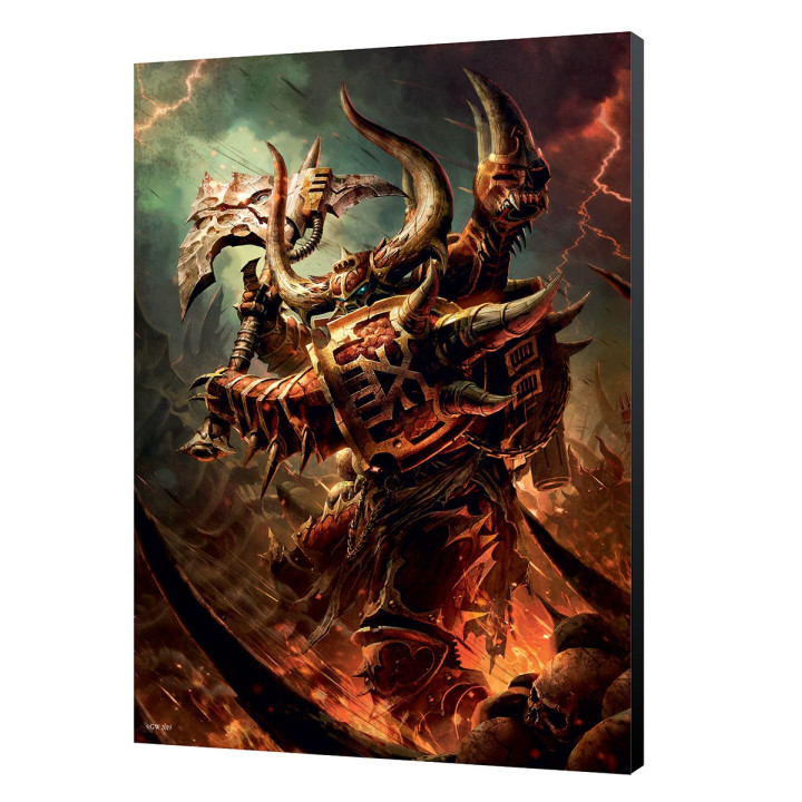 LAMINAGE 36.6x50 - KHORN DAEMONKIN - WARHAMMER 40K