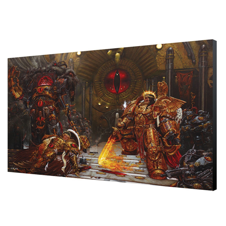 LAMINAGE 60x40 - EMPEROR vs HORUS - WARHAMMER 40K