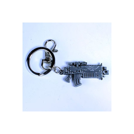 PORTE-CLES - KEYCHAIN W40K - BOLTER METALLIC FINISH
