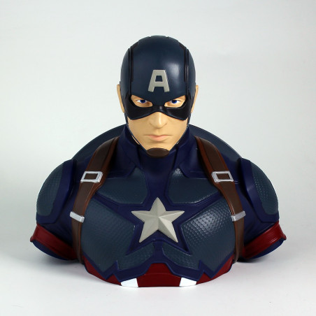 CAPTAIN AMERICA DELUXE BUST BANK - AVENGERS ENDGAME