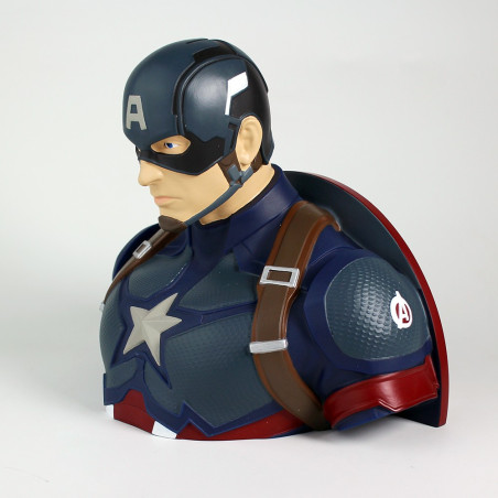 CAPTAIN AMERICA DELUXE BUST BANK - AVENGERS ENDGAME