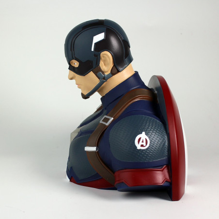 CAPTAIN AMERICA DELUXE BUST BANK - AVENGERS ENDGAME