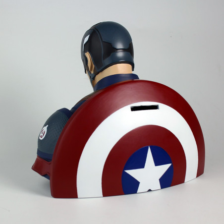 CAPTAIN AMERICA DELUXE BUST BANK - AVENGERS ENDGAME