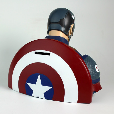 CAPTAIN AMERICA DELUXE BUST BANK - AVENGERS ENDGAME