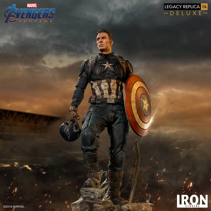 CAPTAIN AMERICA LEGACY REPLICA 1/4 DX STATUE - AVENGERS ENDGAME