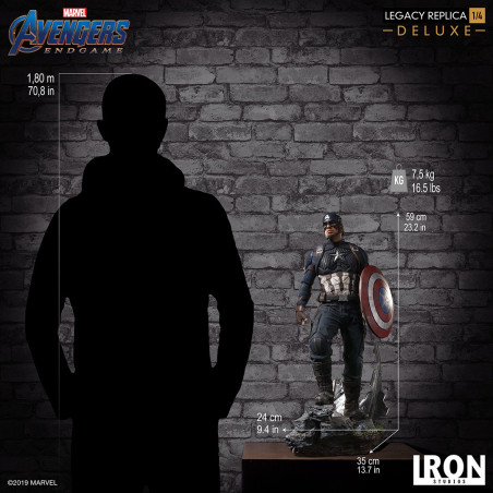 CAPTAIN AMERICA LEGACY REPLICA 1/4 DX STATUE - AVENGERS ENDGAME