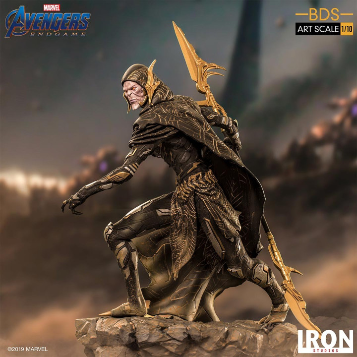 Corvus Glaive - Black Order Bds Statue Art Scale 1/10 - Avengers Endg-606529806774