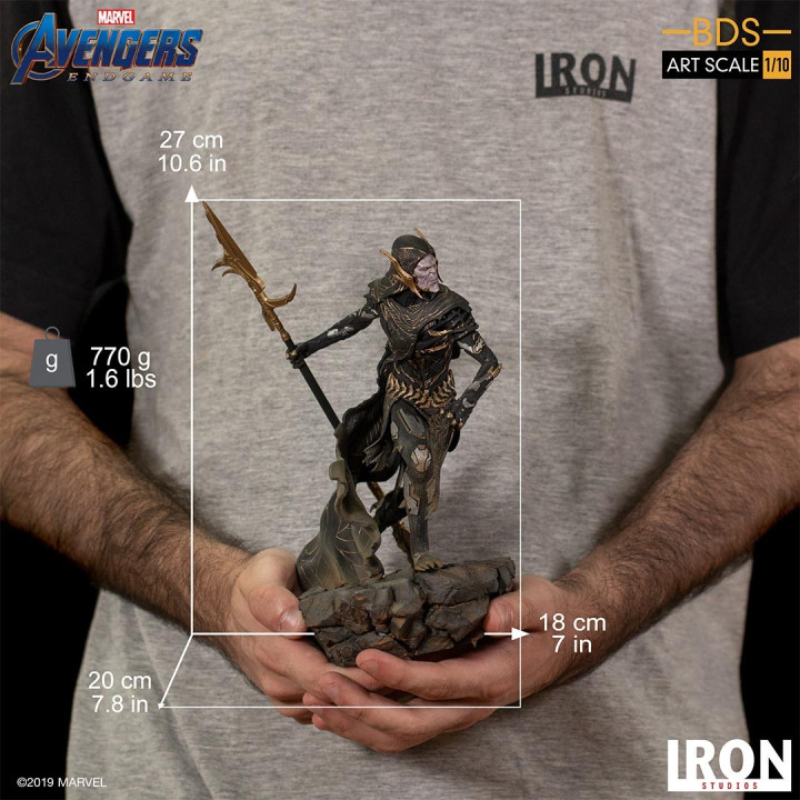 Corvus Glaive - Black Order Bds Statue Art Scale 1/10 - Avengers Endg-606529806774