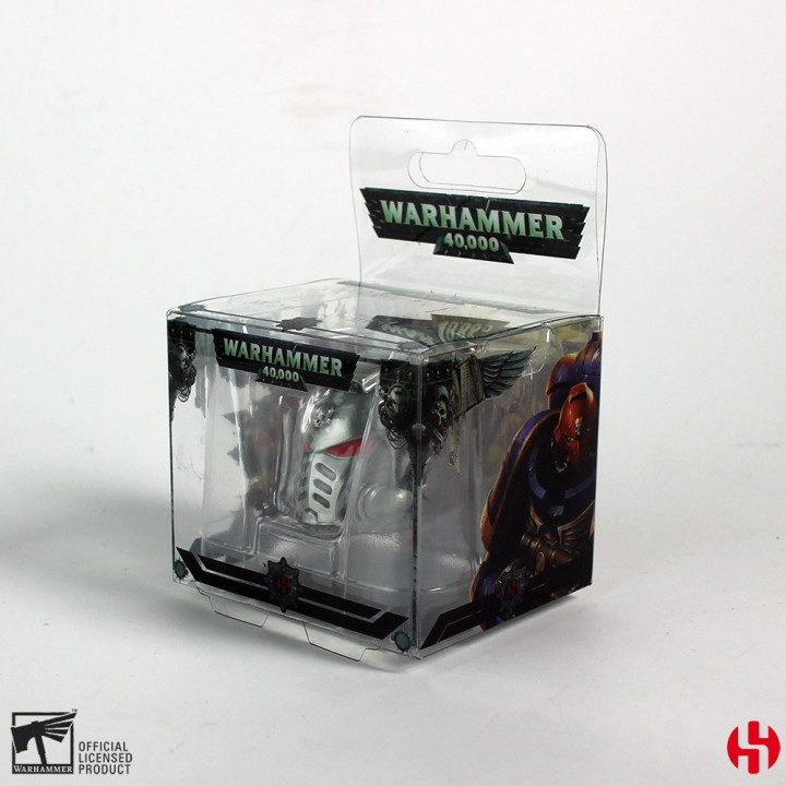 PORTE-CLÉS - KEYCHAIN W40K - SPACE MARINE PRIMARIS HELMET METAL