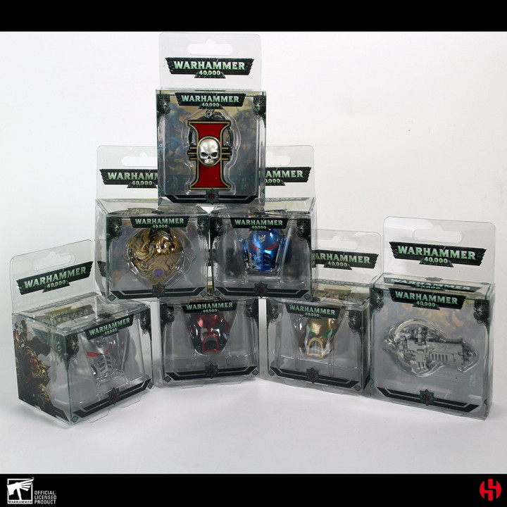 PORTE-CLÉS - KEYCHAIN W40K - SPACE MARINE PRIMARIS HELMET METAL