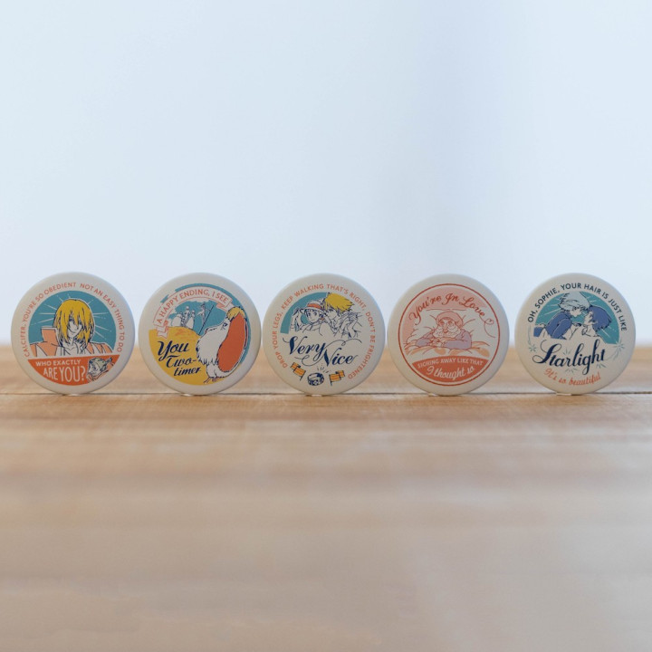 COLLECTION DE BADGE LE CHATEAU AMBULANT 10 PCS – LE CHATEAU AMBULANT