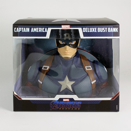 CAPTAIN AMERICA DELUXE BUST BANK - AVENGERS ENDGAME