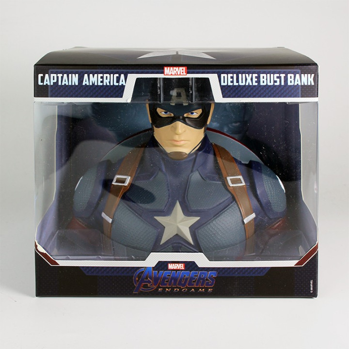 CAPTAIN AMERICA DELUXE BUST BANK - AVENGERS ENDGAME