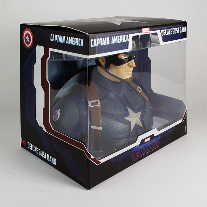 CAPTAIN AMERICA DELUXE BUST BANK - AVENGERS ENDGAME