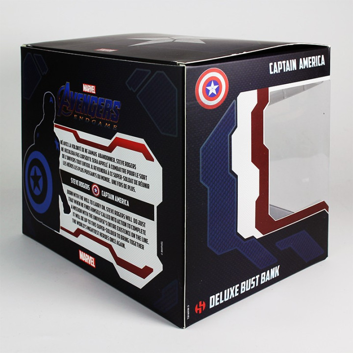 CAPTAIN AMERICA DELUXE BUST BANK - AVENGERS ENDGAME