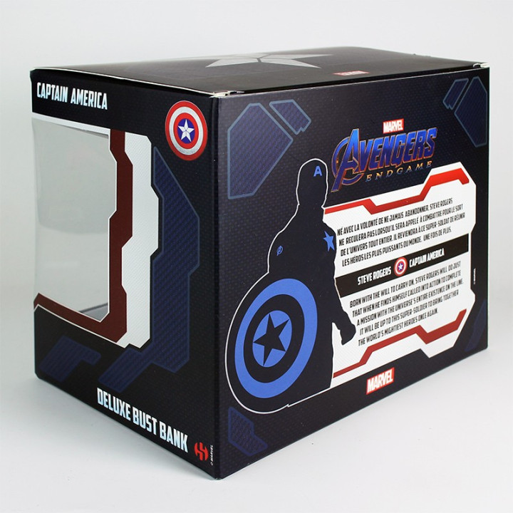 CAPTAIN AMERICA DELUXE BUST BANK - AVENGERS ENDGAME