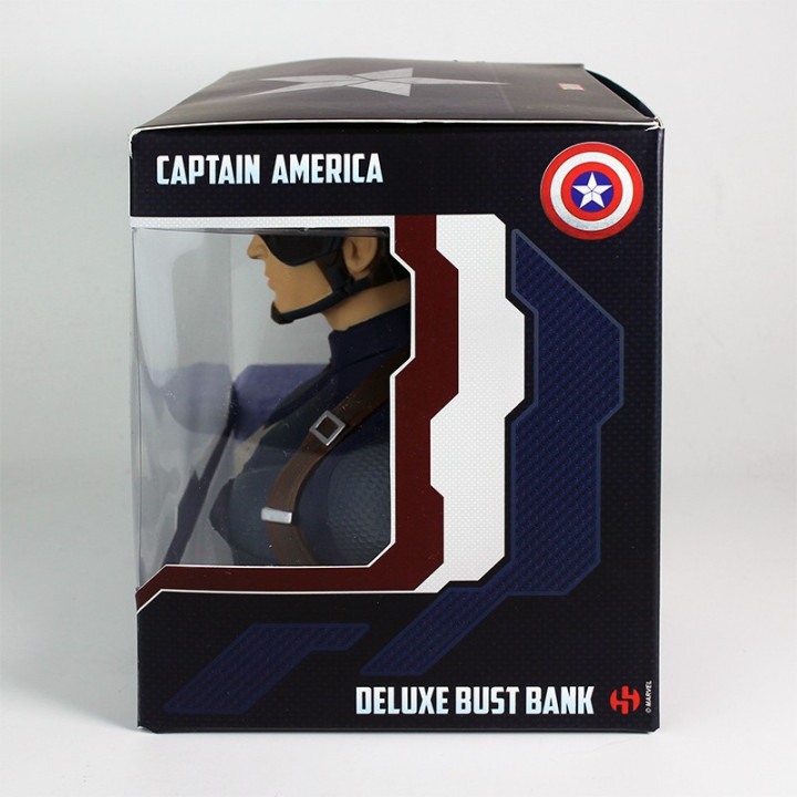 CAPTAIN AMERICA DELUXE BUST BANK - AVENGERS ENDGAME