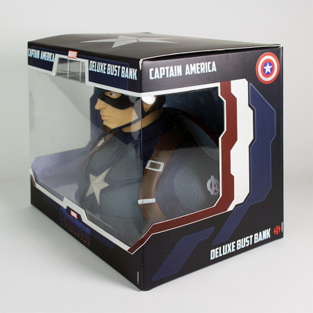 CAPTAIN AMERICA DELUXE BUST BANK - AVENGERS ENDGAME