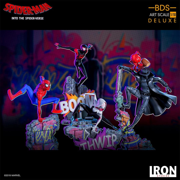 SPIDER-MAN NOIR & SPIDER-HAM BDS ART SCALE 1/10 STATUE - SPIDER-VERSE