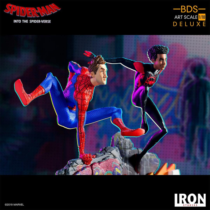 SPIDER-MAN NOIR & SPIDER-HAM BDS ART SCALE 1/10 STATUE - SPIDER-VERSE