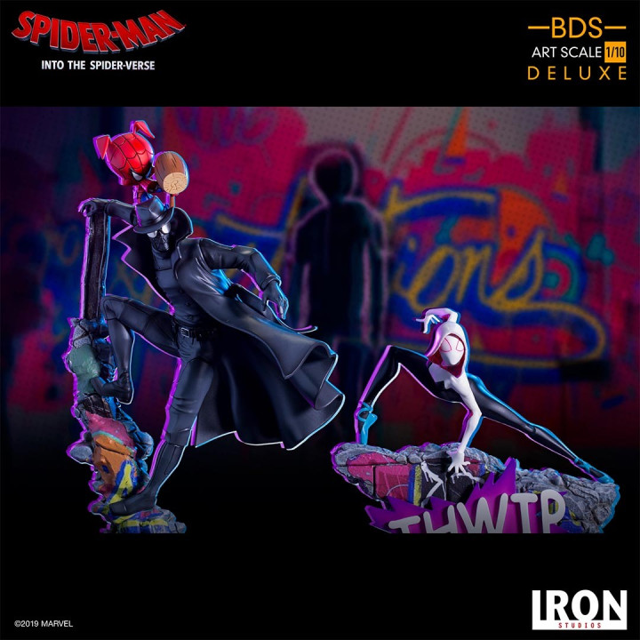 SPIDER-MAN NOIR & SPIDER-HAM BDS ART SCALE 1/10 STATUE - SPIDER-VERSE