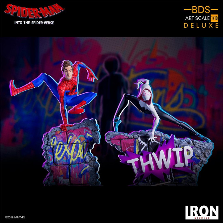 SPIDER-MAN NOIR & SPIDER-HAM BDS ART SCALE 1/10 STATUE - SPIDER-VERSE