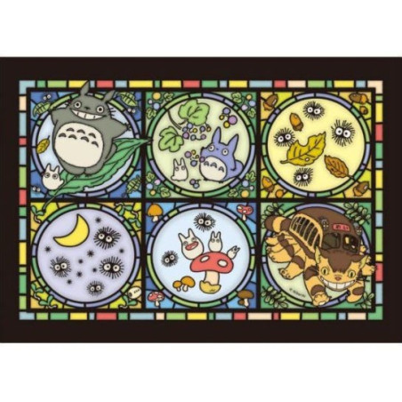 PUZZLE VITRAIL 208 P TOTORO ET SES AMIS - MON VOISIN TOTORO