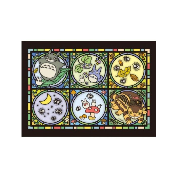 PUZZLE VITRAIL 208 P TOTORO ET SES AMIS - MON VOISIN TOTORO